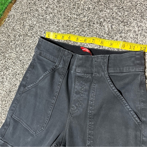 SPANX Stretch Twill Ankle Cargo Pants sz S Petite Gray Pull On 20311Q Pockets - Picture 5 of 12